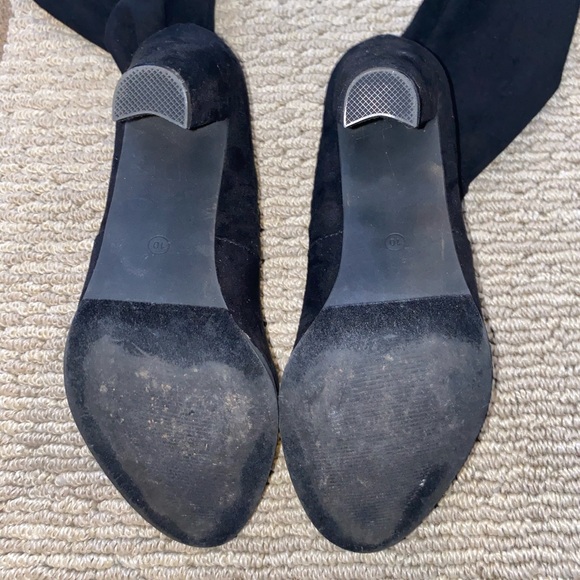 Over the knee suede black boots - Picture 5 of 5